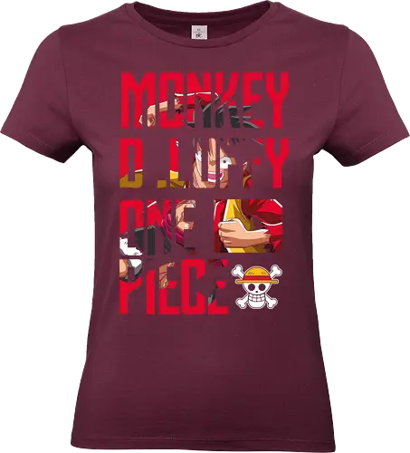 Pirate Typography - Pirate, typography art, anime pirate, straw hat captain, manga style, grand line, anime design - Standard T-Shirt (Frauen)