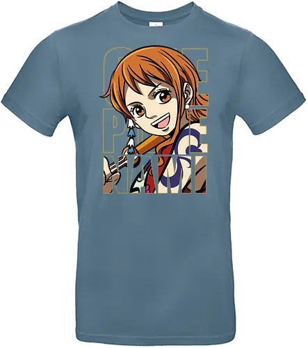 Pirate Queen Energy - Pirate, nami, anime portrait, straw hat crew, anime girl, pirate navigator, manga art, grand line - Standard T-Shirt