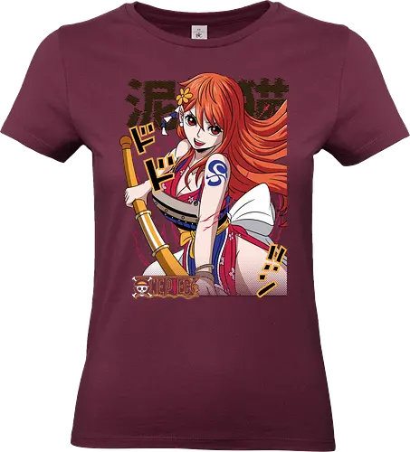 Wano Warrior - Pirate, nami, wano arc, anime girl, straw hat crew, anime pirate, manga art, grand line - Standard T-Shirt (Frauen)