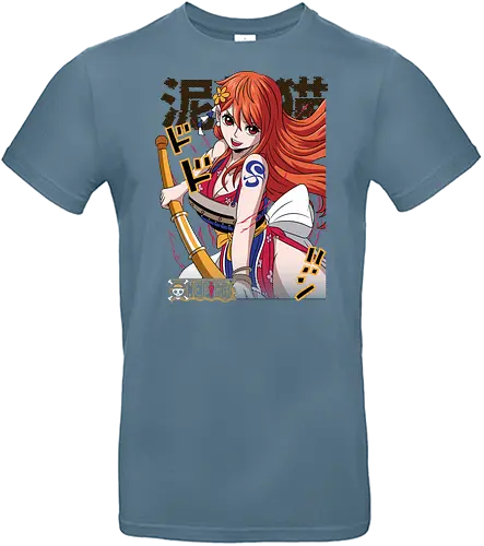 Wano Warrior - Pirate, nami, wano arc, anime girl, straw hat crew, anime pirate, manga art, grand line - Standard T-Shirt