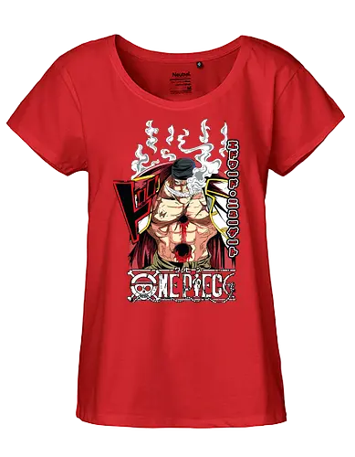Emperor Power - Pirate, whitebeard, edward newgate, emperor of the sea, anime pirate, quake power, manga art, grand line - Fairtrade Girl Shirt