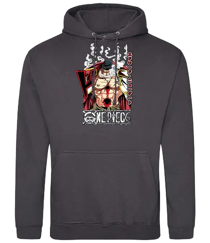 Emperor Power - Pirate, whitebeard, edward newgate, emperor of the sea, anime pirate, quake power, manga art, grand line - Standard Hoodie