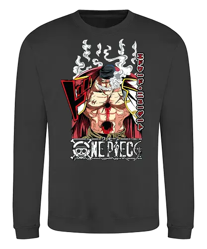Emperor Power - Pirate, whitebeard, edward newgate, emperor of the sea, anime pirate, quake power, manga art, grand line - Sweatshirt