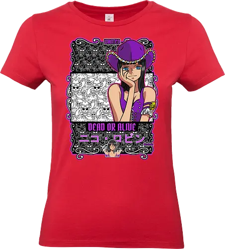 Wanted Mind - Pirate, nico robin, anime girl, straw hat crew, archaeologist, anime pirate, wanted poster, grand line - Standard T-Shirt (Frauen)