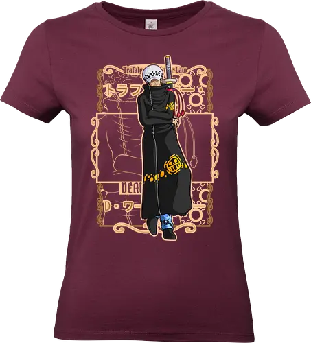 Silent Surgeon - Pirate, trafalgar law, heart pirates, anime swordsman, surgeon of death, anime pirate, grand line, manga art - Standard T-Shirt (Frauen)