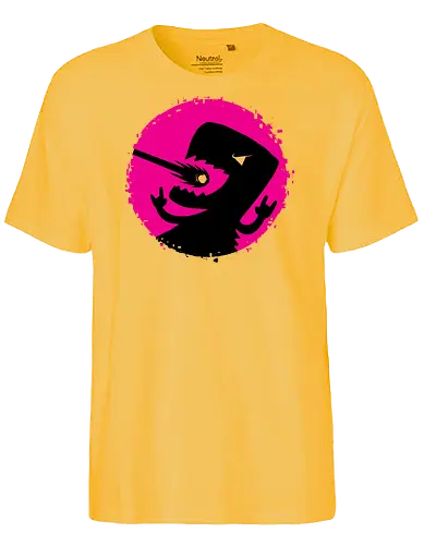 enjoy the meal teroid - dinosaur, dino, meteorid, meteor, trex, glitch, retrogame, vintage, classic team, rock on, logo - Fairtrade T-Shirt