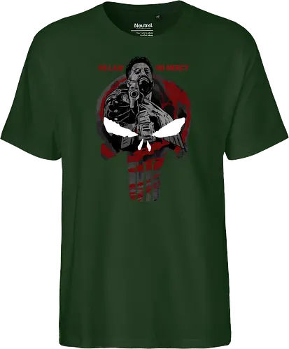 skull of terror  - Superhero, skull, judgement, justice, antihero, no mercy, hitman, assassin - Fairtrade T-Shirt