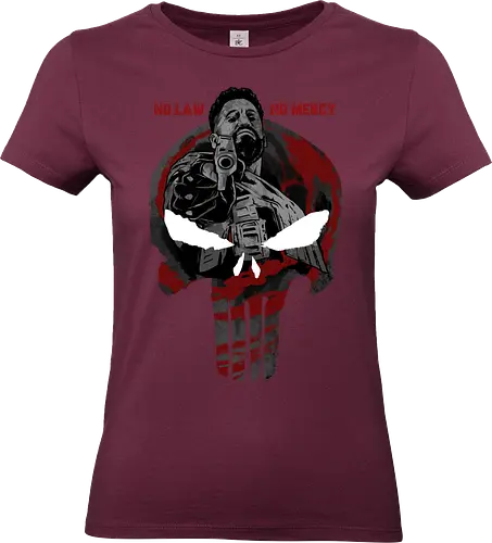 skull of terror  - Superhero, skull, judgement, justice, antihero, no mercy, hitman, assassin - Standard T-Shirt (Frauen)