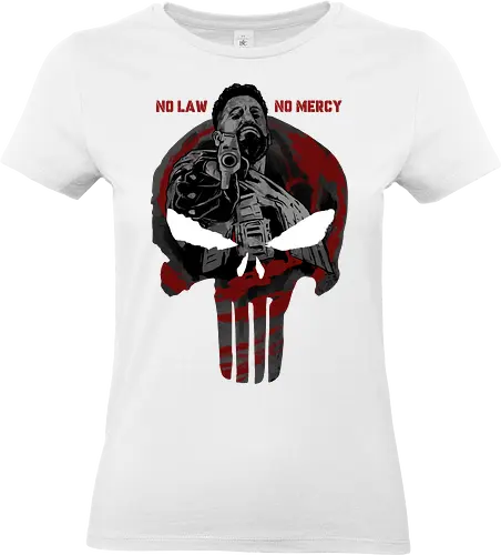 skull of terror  - Superhero, skull, judgement, justice, antihero, no mercy, hitman, assassin - Standard T-Shirt (Frauen)