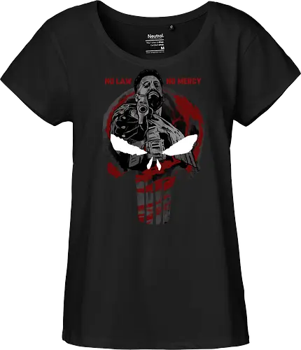 skull of terror  - Superhero, skull, judgement, justice, antihero, no mercy, hitman, assassin - Fairtrade Girl Shirt