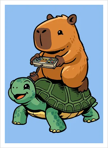 Capybara and Turtle