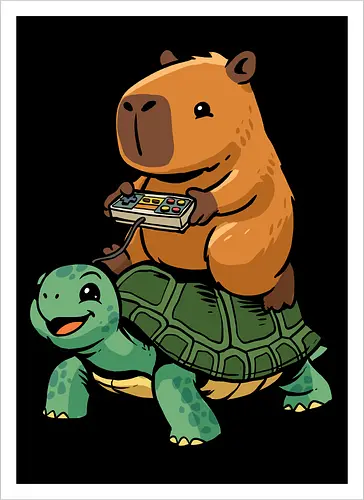 Capybara and Turtle