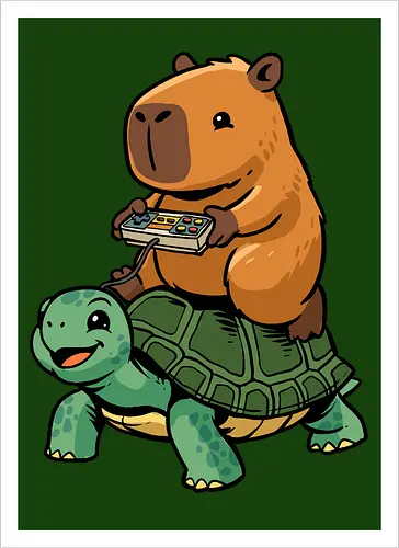 Capybara and Turtle