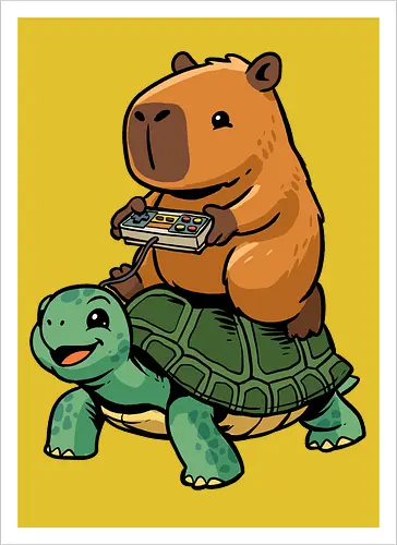 Capybara and Turtle