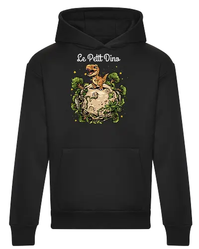 Le Petit Dino - dinosaur, jurassic, paleontology, dino, Prince, book, bookworm, prehistoric, t rex, animal, cosmic, space, planet, stars, universe, world, jurassic world, Jurassic - Heavyweight Hoodie
