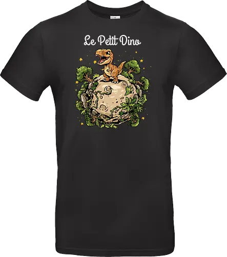 Le Petit Dino - dinosaur, jurassic, paleontology, dino, Prince, book, bookworm, prehistoric, t rex, animal, cosmic, space, planet, stars, universe, world, jurassic world, Jurassic - Standard T-Shirt