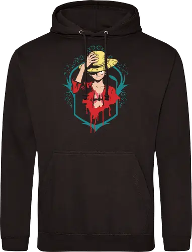 Dunkler Pirat Strohhut Blut Gothic Anime