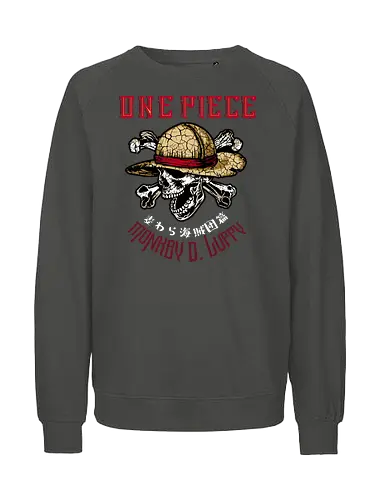 Straw Hat Legacy - Pirate, straw hat, pirate skull, anime pirate, grand line, jolly roger, mugiwara - Fairtrade Sweatshirt