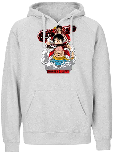 Pirate King Power - gear fourth, Pirate, anime power, pirate king, haki, shonen anime, gear 4 - Fairtrade Hoodie