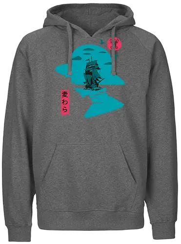 Grand Line Voyage - Pirate, pirate ship, anime sea, grand line, mugiwara, anime aesthetic, pirate crew, adventure anime - Fairtrade Hoodie