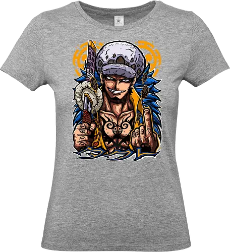 Surgeon of Death - trafalgar law, Pirate, heart pirates, anime pirate, surgeon of death, op op fruit, anime tattoo, grand line - Standard T-Shirt (Frauen)