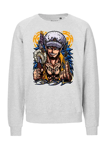 Surgeon of Death - trafalgar law, Pirate, heart pirates, anime pirate, surgeon of death, op op fruit, anime tattoo, grand line - Fairtrade Sweatshirt