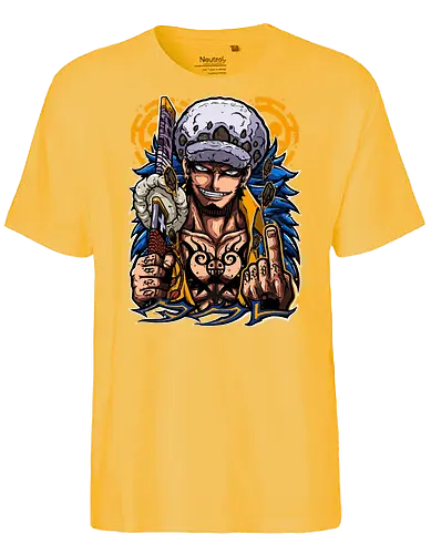 Surgeon of Death - trafalgar law, Pirate, heart pirates, anime pirate, surgeon of death, op op fruit, anime tattoo, grand line - Fairtrade T-Shirt