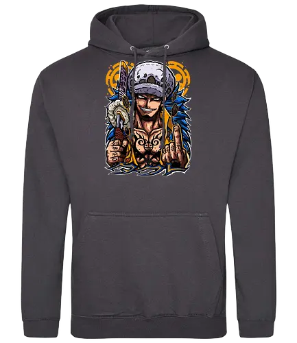 Surgeon of Death - trafalgar law, Pirate, heart pirates, anime pirate, surgeon of death, op op fruit, anime tattoo, grand line - Standard Hoodie