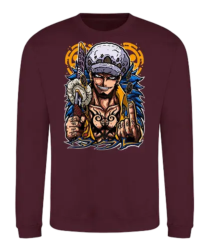 Surgeon of Death - trafalgar law, Pirate, heart pirates, anime pirate, surgeon of death, op op fruit, anime tattoo, grand line - Sweatshirt