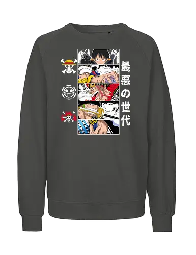 New Era Pirates - Pirate, pirate era, anime manga, Pirate, grand line, anime collage, straw hat crew, shonen anime - Fairtrade Sweatshirt