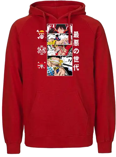 New Era Pirates - Pirate, pirate era, anime manga, Pirate, grand line, anime collage, straw hat crew, shonen anime - Fairtrade Hoodie