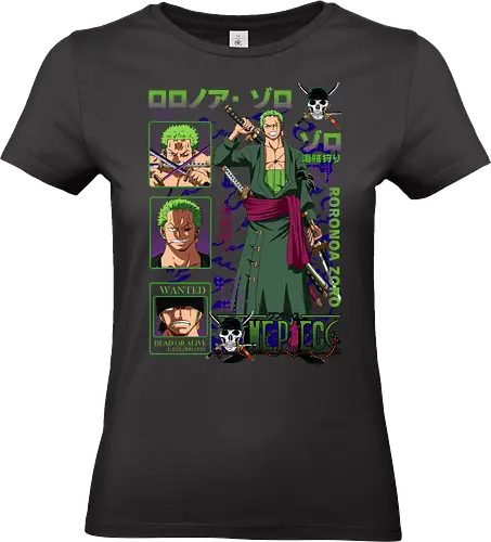 Three Sword Style - zoro, Pirate, three sword style, anime swordsman, pirate hunter, katana warrior, mugiwara, santoryu - Standard T-Shirt (Frauen)