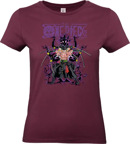 King of Hell - roronoa zoro, king of hell, Pirate, anime swordsman, enma sword, pirate hunter, haki user, straw hat crew - Standard T-Shirt (Frauen)