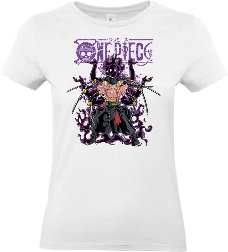 King of Hell - roronoa zoro, king of hell, Pirate, anime swordsman, enma sword, pirate hunter, haki user, straw hat crew - Standard T-Shirt (Frauen)