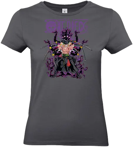 King of Hell - roronoa zoro, king of hell, Pirate, anime swordsman, enma sword, pirate hunter, haki user, straw hat crew - Standard T-Shirt (Frauen)