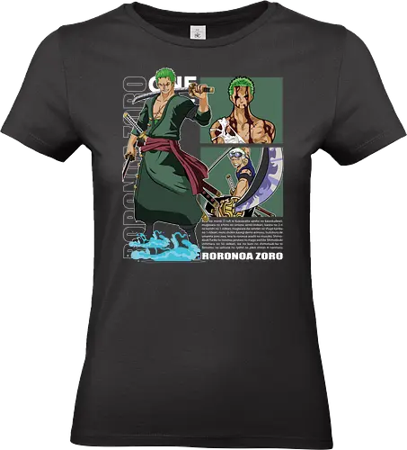 Legendary Pirate Hunter - zoro, Pirate, pirate hunter, anime katana, swordsman anime, mugiwara, three sword style, grand line - Standard T-Shirt (Frauen)