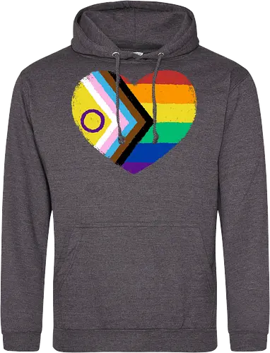 Progress Pride Flag Heart