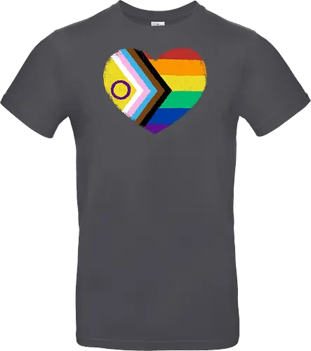 Progress Pride Flag Heart