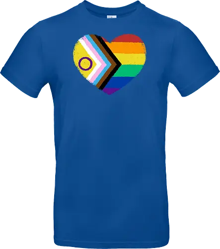 Progress Pride Flag Heart