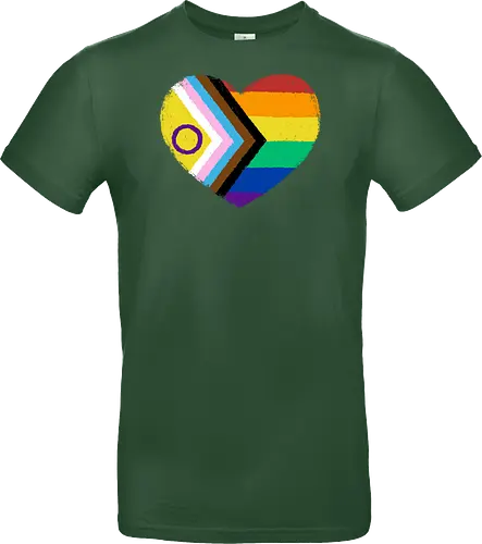 Progress Pride Flag Heart
