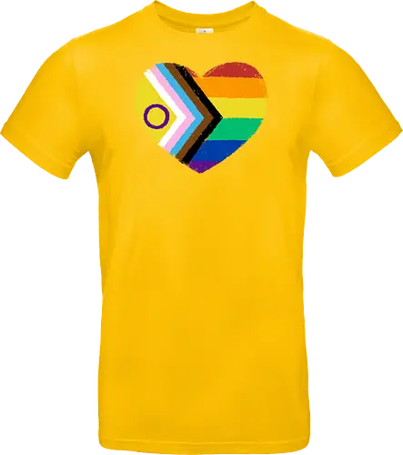 Progress Pride Flag Heart