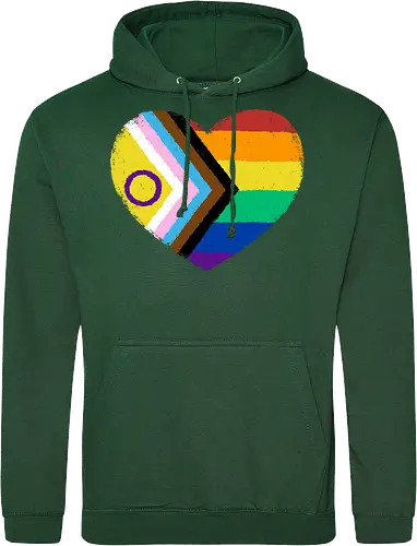 Progress Pride Flag Heart
