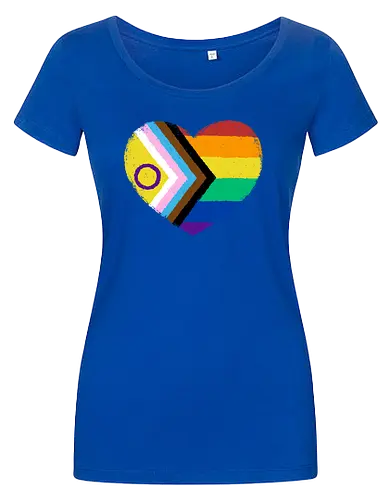 Progress Pride Flag Heart
