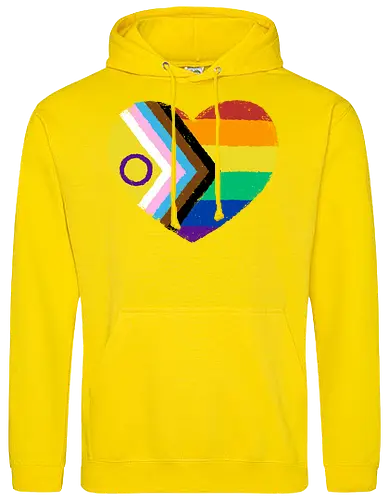 Progress Pride Flag Heart