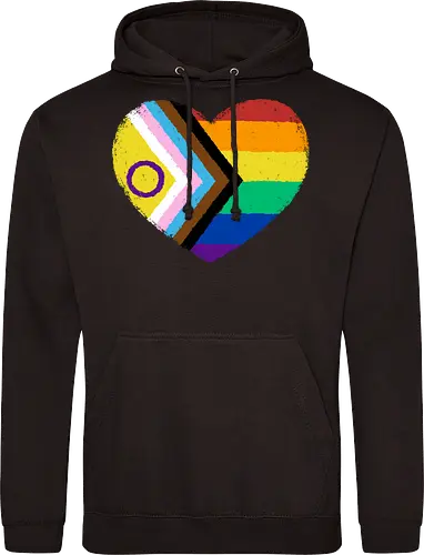 Progress Pride Flag Heart