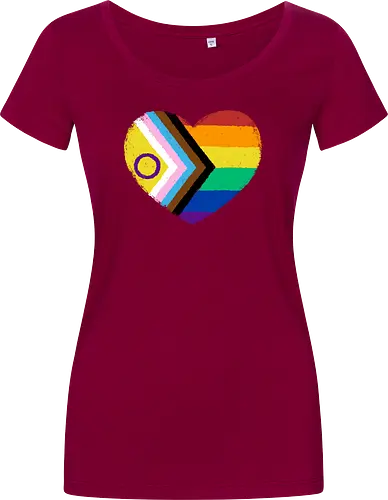 Progress Pride Flag Heart