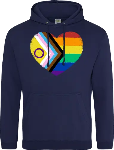 Progress Pride Flag Heart