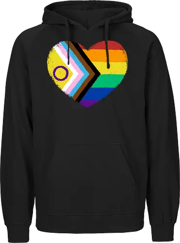 Progress Pride Flag Heart