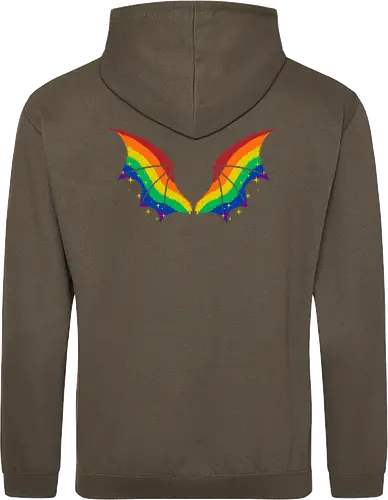 Rainbow Pride Bat Wings