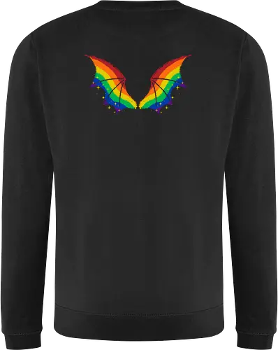Rainbow Pride Bat Wings